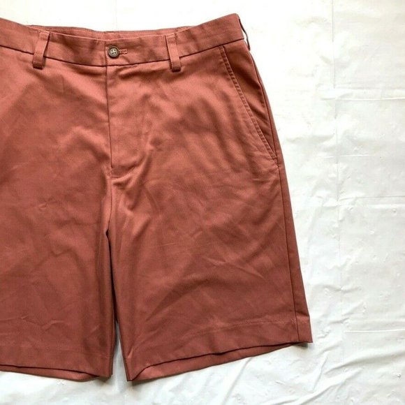 IZOD Chino Golf Shorts Mens 32‎ (33) Relaxed Flat Front Beach Summer Outdoor - Picture 5 of 12